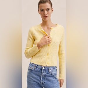 Ribbed knit cardigan